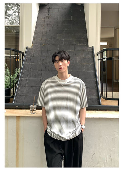 Border short sleeve T-shirt OR4323 - ORUN