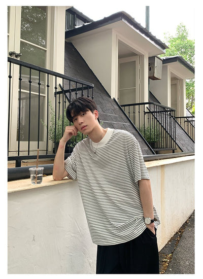 Border short sleeve T-shirt OR4323 - ORUN