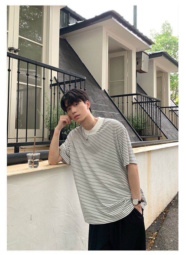 Border short sleeve T-shirt OR4323 - ORUN