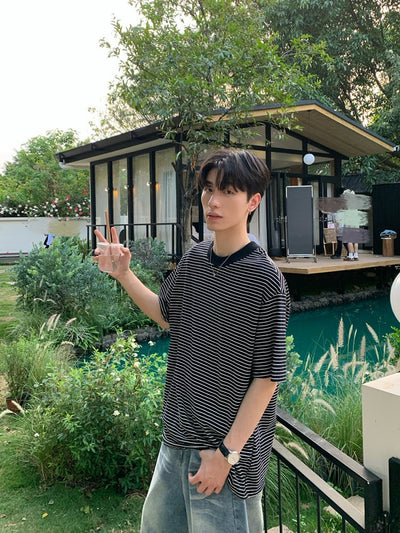Border short sleeve T-shirt OR4323 - ORUN