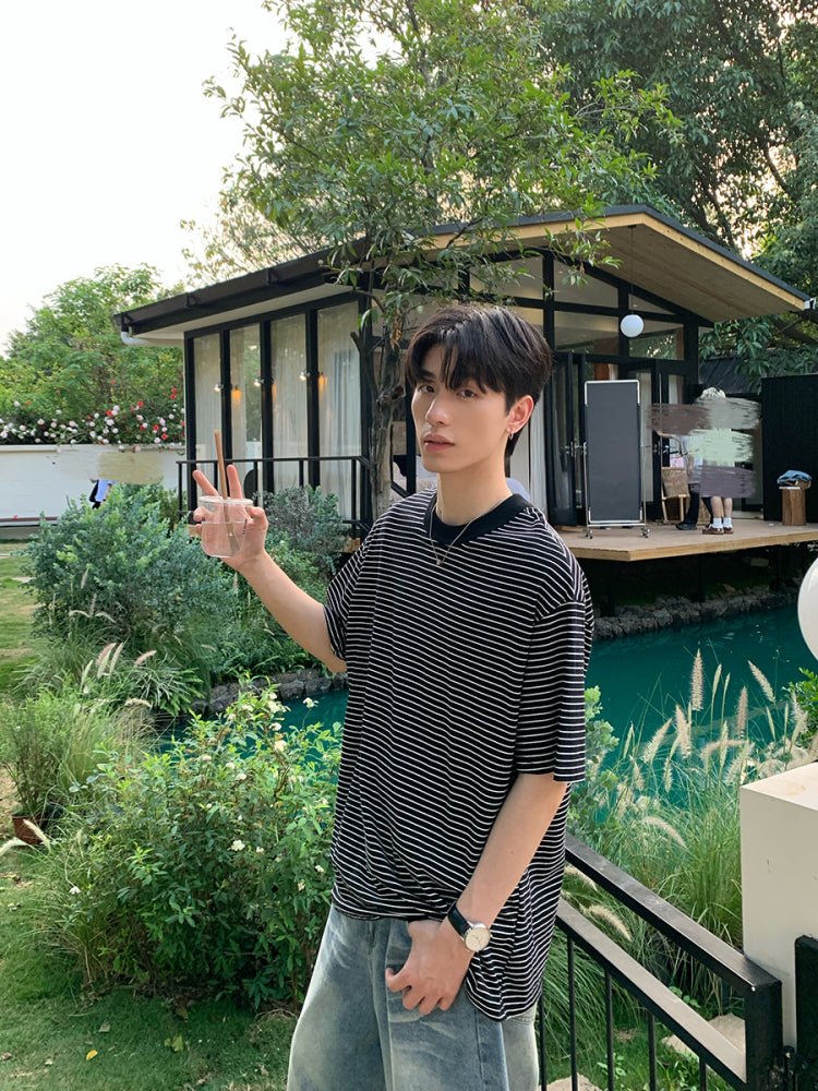 Border short sleeve T-shirt OR4323 - ORUN