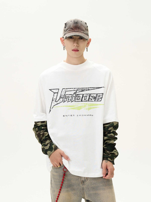 Camouflage fake long sleeve T-shirt OR3544