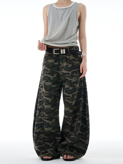 Camouflage Scimitar Pants OR4598 - 韓国メンズファッション通販 - ORUN - 