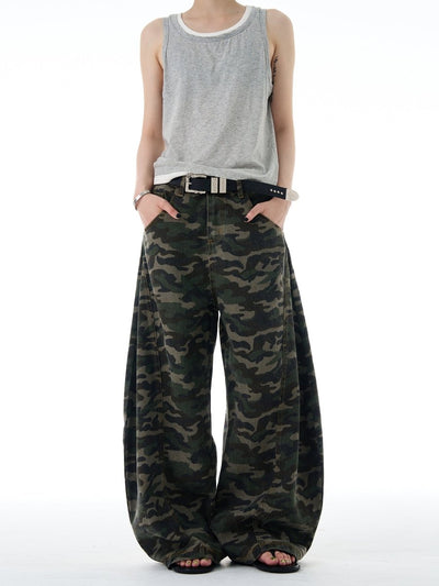 Camouflage Scimitar Pants OR4598 - 韓国メンズファッション通販 - ORUN - 