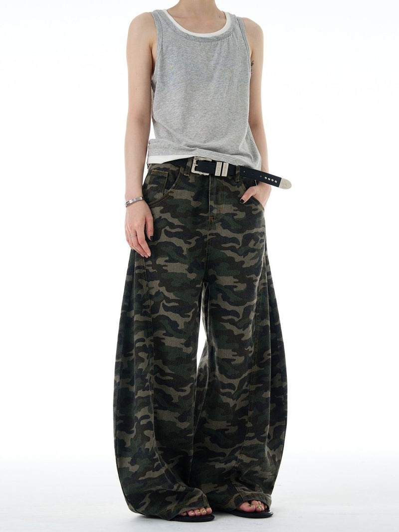 Camouflage Scimitar Pants OR4598 - 韓国メンズファッション通販 - ORUN - 