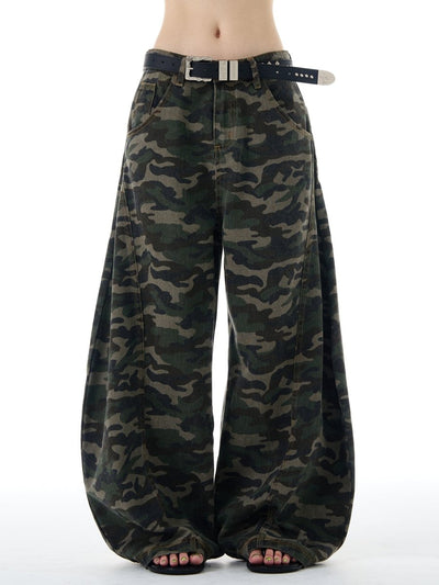Camouflage Scimitar Pants OR4598 - 韓国メンズファッション通販 - ORUN - 