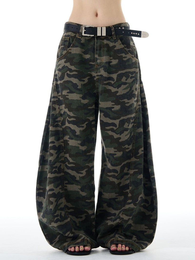 Camouflage Scimitar Pants OR4598 - 韓国メンズファッション通販 - ORUN - 