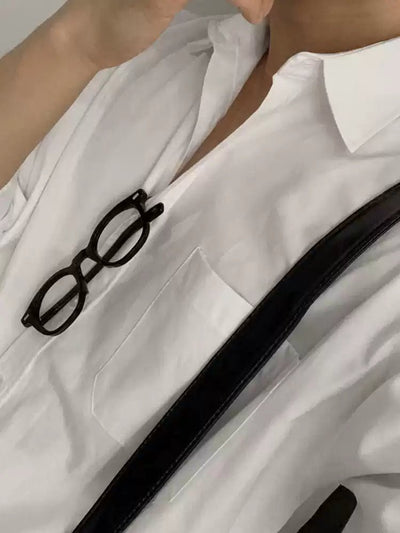 Casual white shirt OR4204 - ORUN