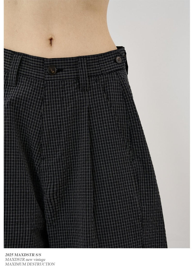 Check pattern casual pants OR4497 - 韓国メンズファッション通販 - ORUN - 