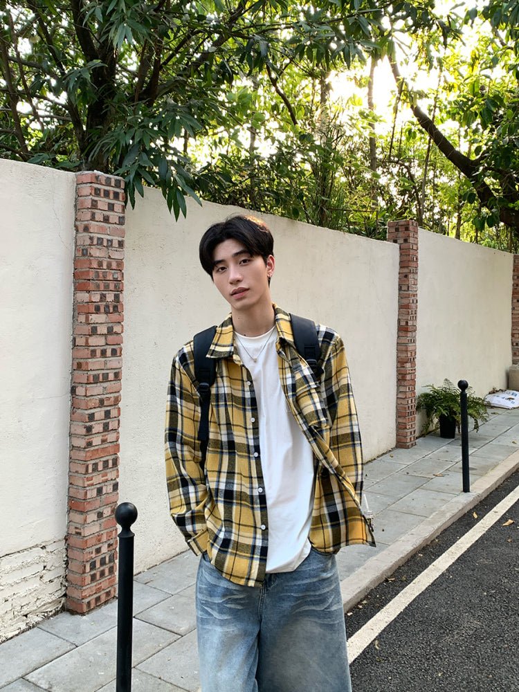 Check pattern short sleeve shirt OR4442 - 韓国メンズファッション通販 - ORUN - 