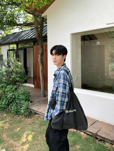 Check pattern short sleeve shirt OR4442 - 韓国メンズファッション通販 - ORUN - 