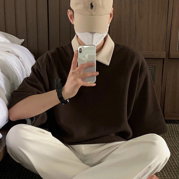 Contrast color polo shirt OR3183 - ORUN