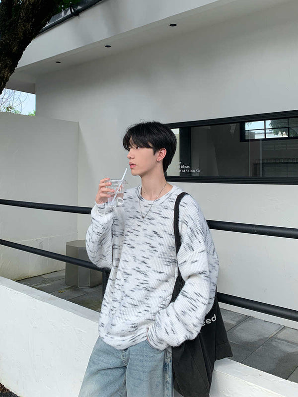 Contrast knit sweater OR3640