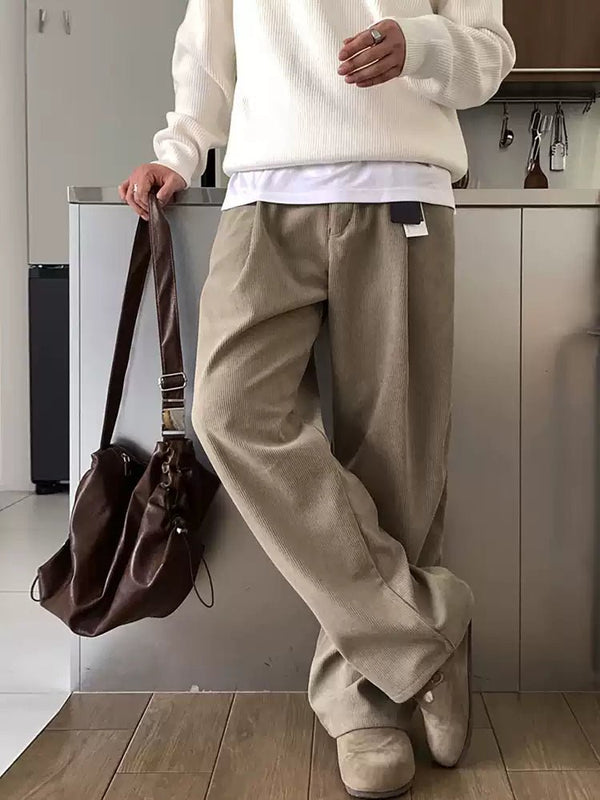 Corduroy wide pants OR4175