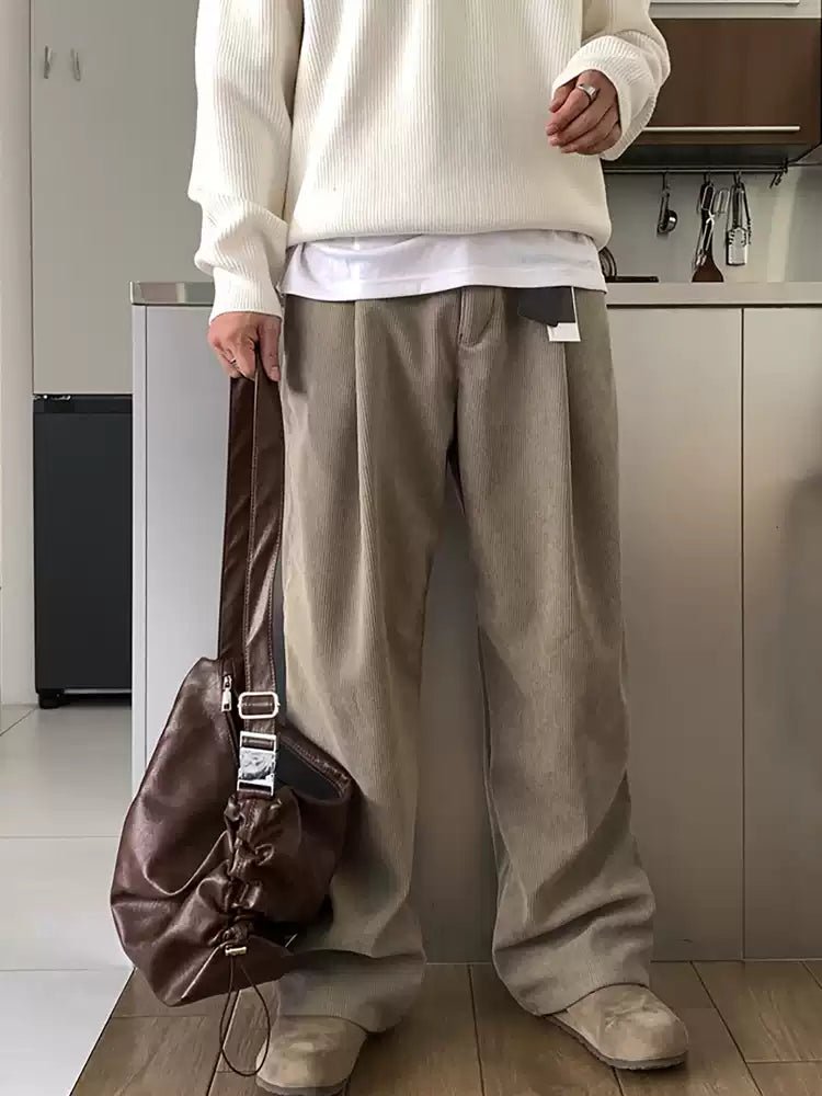 快適ストレートフィット・コーデュロイパンツ | モダンカジュアル 快適ストレートフィット・コーデュロイパンツ | モダンカジュアル