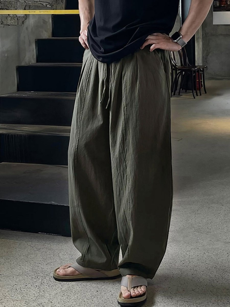 コットンリネンパンツ メンズ ワイド｜Cotton Linen PANTS OR4447