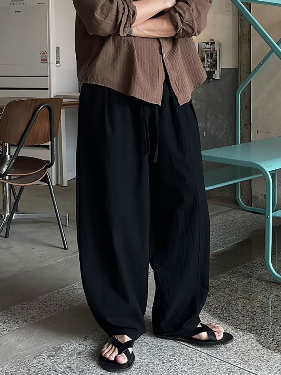 コットンリネンパンツ メンズ ワイド｜Cotton Linen PANTS