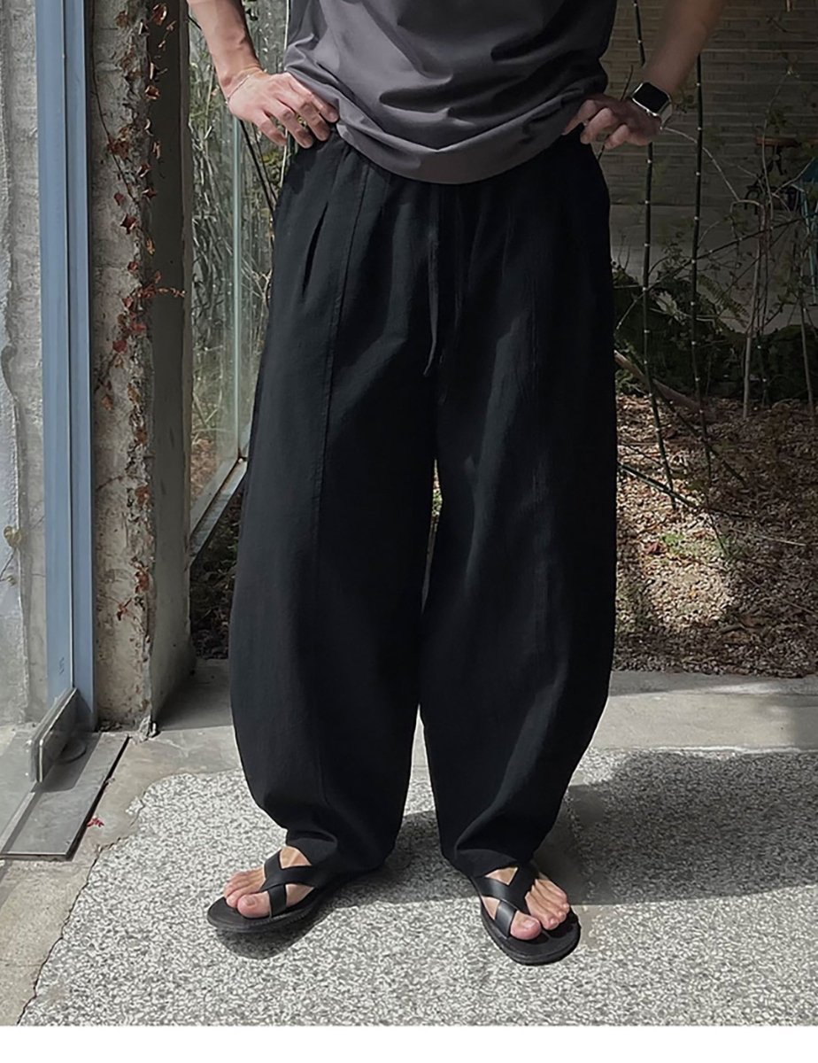 AtLast&Co. コットンリネンパンツ 32 中古・古着通販】ATLAST & CO (アットラスト) リネンスラックス