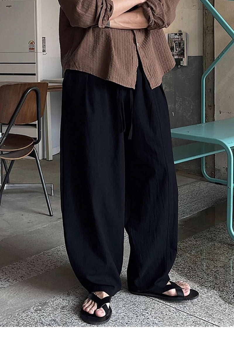 コットンリネンパンツ メンズ ワイド｜Cotton Linen PANTS OR4447 - 韓国メンズファッション通販 - ORUN - 