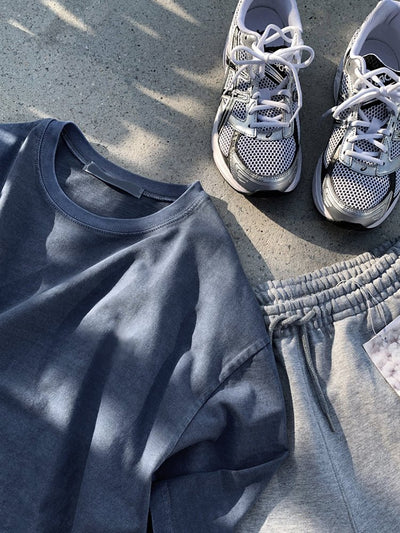 Denim blue T - shirt OR3245 - ORUN