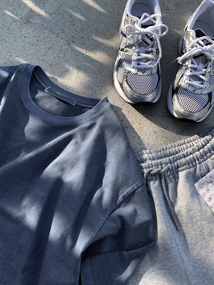 Denim blue T - shirt OR3245 - ORUN