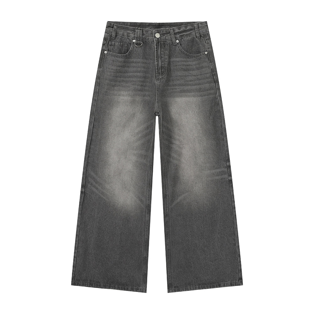 ウォッシュ加工ワイドデニムパンツ / denim pants OR4457 – 韓国メンズ
