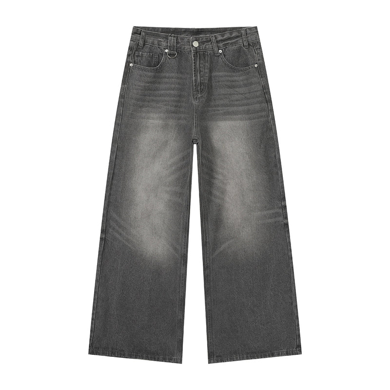 ウォッシュ加工ワイドデニムパンツ / denim pants OR4457 - 韓国メンズファッション通販 - ORUN - 