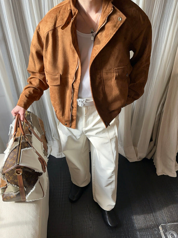 ヴィンテージスタンドカラージップブルゾン OR5528