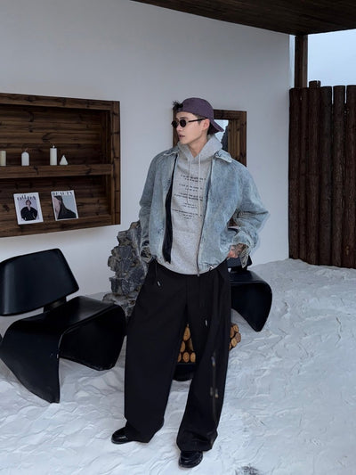 Distressed denim jacket OR4721 - 韓国メンズファッション通販 - ORUN - 