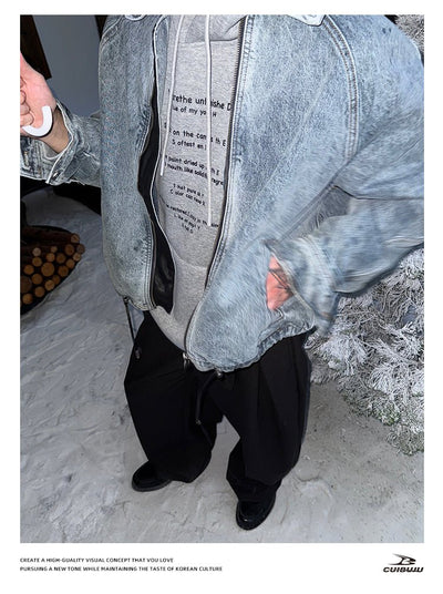 Distressed denim jacket OR4721 - 韓国メンズファッション通販 - ORUN - 
