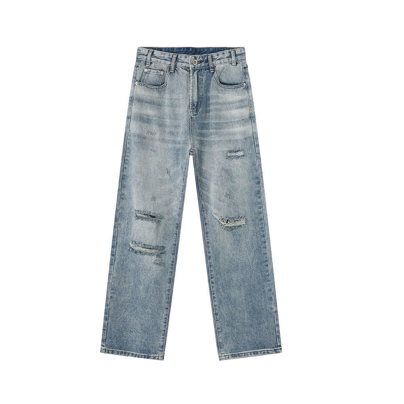 Distressed straight denim pants OR3043 - ORUN