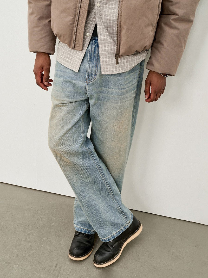 Distressed Vintage Jeans OR4636 - 韓国メンズファッション通販 - ORUN - 