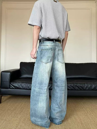 Distressed wide denim pants OR4272 - ORUN
