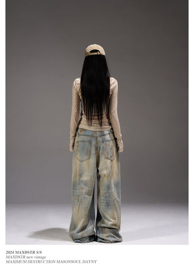 Distressed wide leg pants OR3281 - ORUN