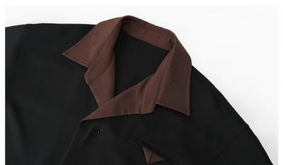 Double collar open shirt OR4392 - 韓国メンズファッション通販 - ORUN - 