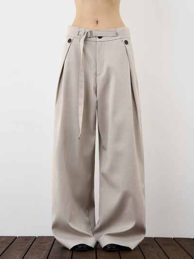 Double pleated slacks OR4498 - 韓国メンズファッション通販 - ORUN - 