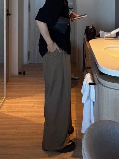 タック入りハイウエストパンツ EN007 - 韓国メンズファッション通販 - ORUN - 
