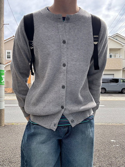 ラウンドネックニットカーディガン EN013 - 韓国メンズファッション通販 - ORUN - 
