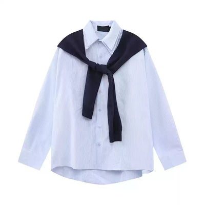 Fake cardigan shirt OR4236 - ORUN