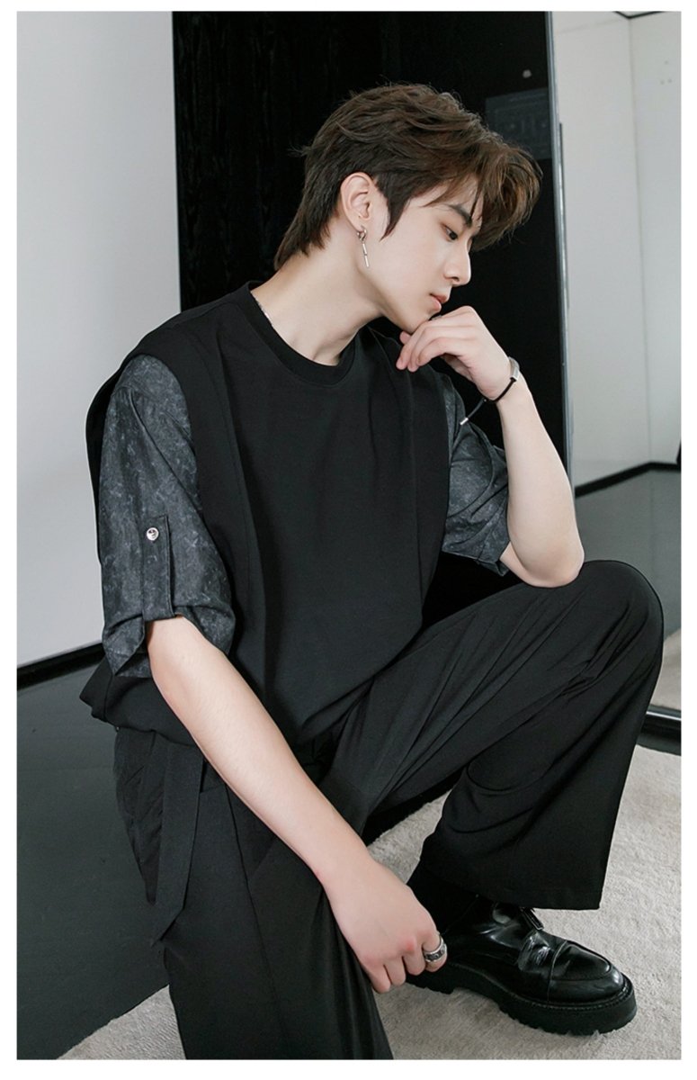 Fake two - piece design T - shirt OR3311 - ORUN