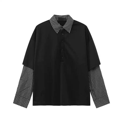Fake two - piece long sleeve T-shirt OR4238 - ORUN