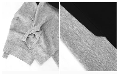 Fake two piece short sleeve shirt OR4254 - ORUN