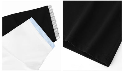 Fake two - piece V - neck T-shirt OR4394 - 韓国メンズファッション通販 - ORUN - 