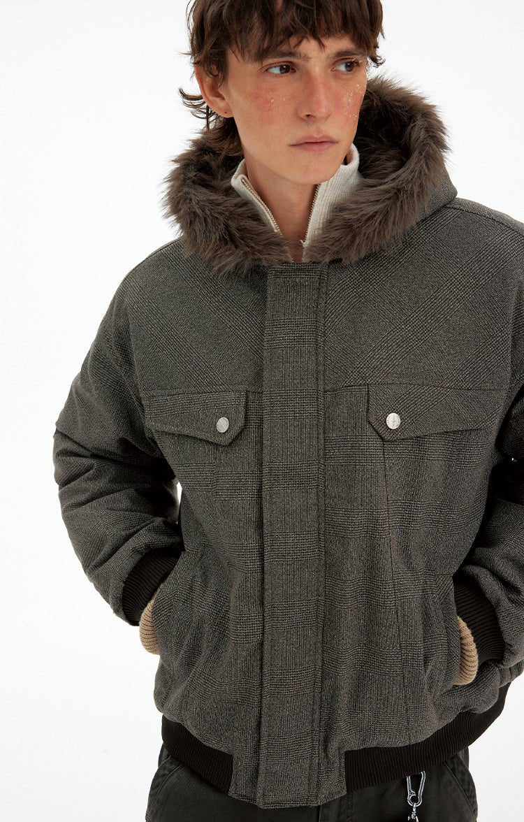 Fur collar cargo jacket OR4775 - 韓国メンズファッション通販 - ORUN - 