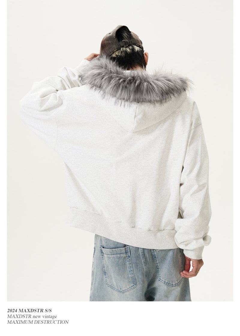 Fur zip hoodie OR3737 - ORUN