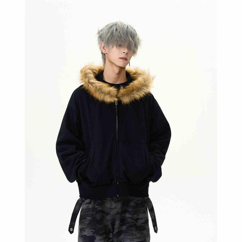 Fur zip hoodie OR3737 - ORUN