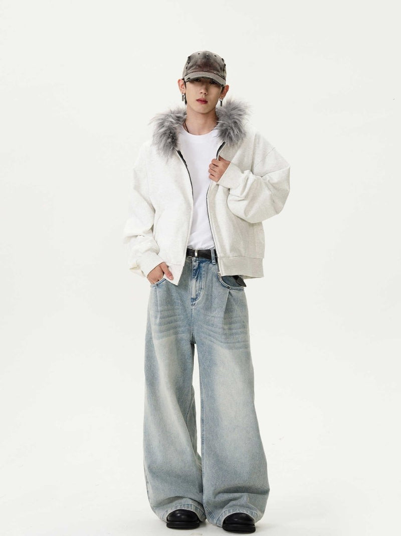 Fur zip hoodie OR3737 - ORUN