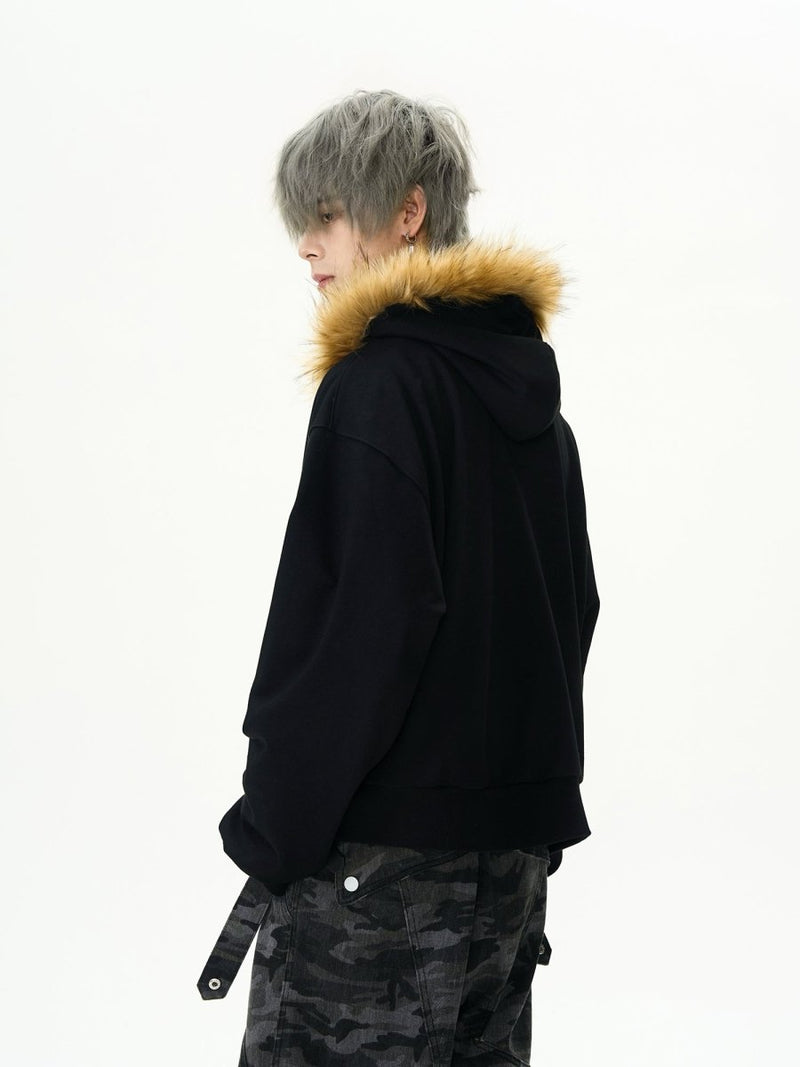 Fur zip hoodie OR3737 - ORUN