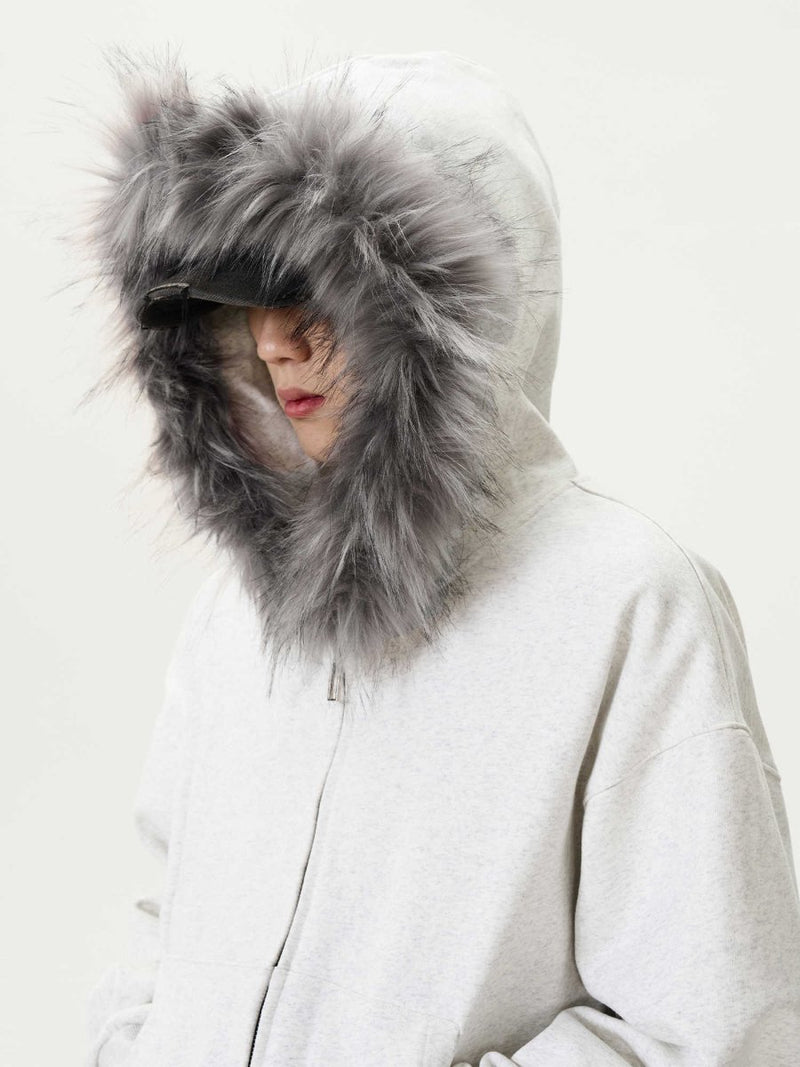 Fur zip hoodie OR3737 - ORUN