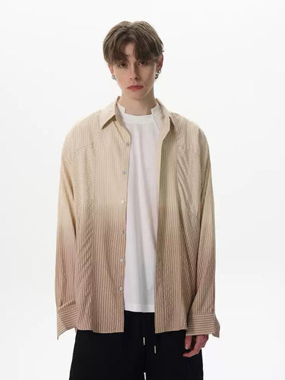 Gradient striped shirt OR4267 - ORUN